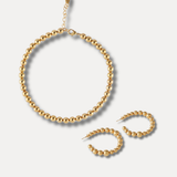 Audrey Hoops And Necklace Combo