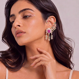 Gulbagh Diamond Multicolour Ear Cuff