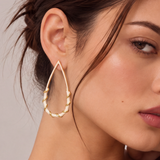White Candy Drop Earring