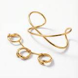 Aura Palm Cuff & Ring set