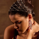 Rhinestone Jaal HEAD Harness (Silver)