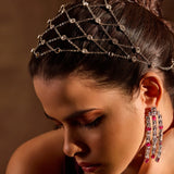 Rhinestone Jaal HEAD Harness (Silver)