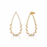 White Candy Drop Earring