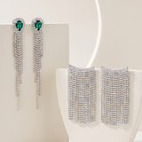 Noir Rhinestone Earring Combo