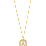 Diamond Initial Necklace
