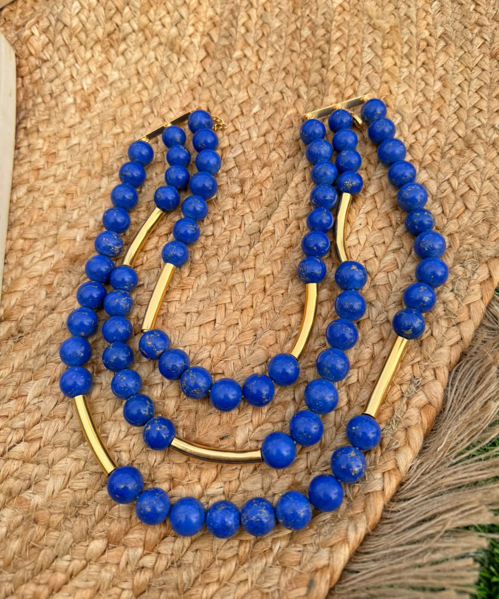 Bohême Beads Lapis Layered Necklace