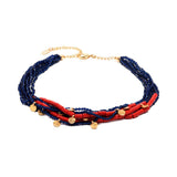 Bohême Beads Coral Necklace
