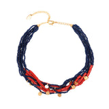 Bohême Beads Coral Necklace