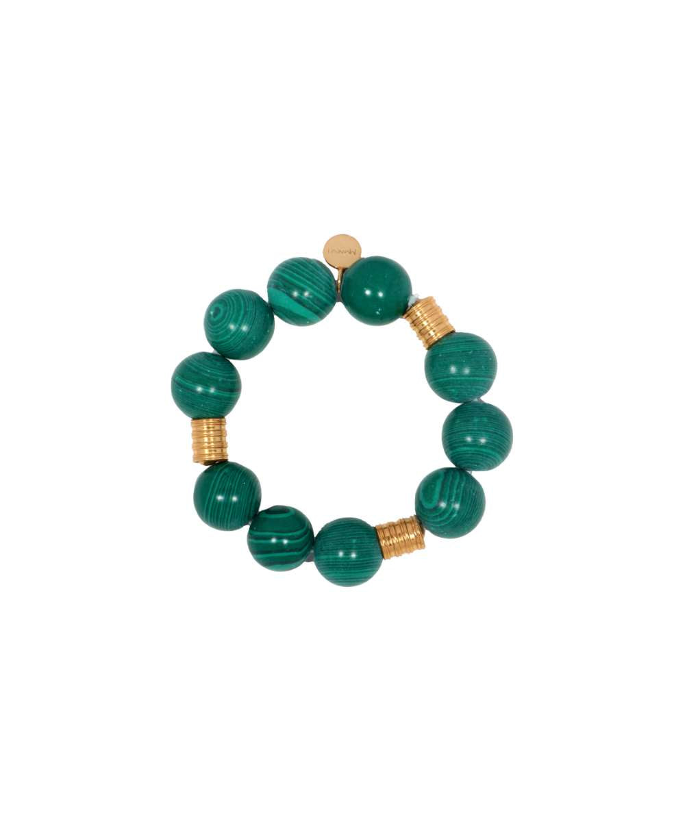 Bohême Beads Malachite Ball Bracelet