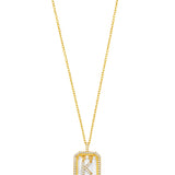 Diamond Initial Necklace