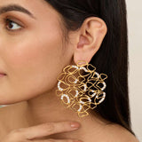 Flow Diamond Statement Earrings