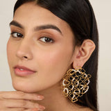 Flow Diamond Statement Earrings
