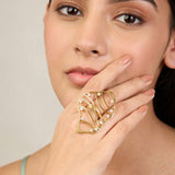 Flow Wave Cocktail Ring