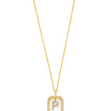Diamond Initial Necklace