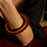 WOODEN DISC BANGLE