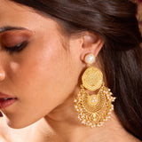 MOR COIN PEARL JHUMKA