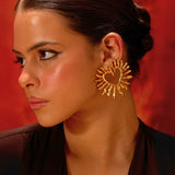 Amour Heart Gold Earrings