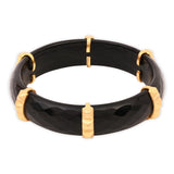 Midnight Stud Glass Bangles 1 Pair