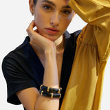 Midnight Stud Glass Bangles 1 Pair