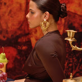 Amour Heart Pearl Earrings