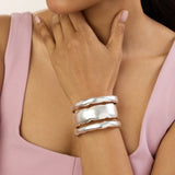 Silver Triple Cuff