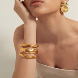 Gold Triple Cuff