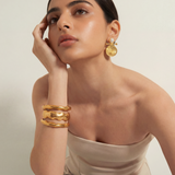 Gold Triple Cuff