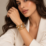 Diamond Bangle Stack