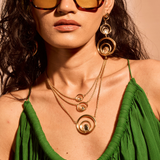 Wave Curve Trio Necklace