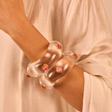 Dil Candy Resin Bangle ( Pink )