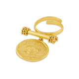 HINA KHAN - Vine Ear Climber / Gold Triple Cuff / Kamal Ring