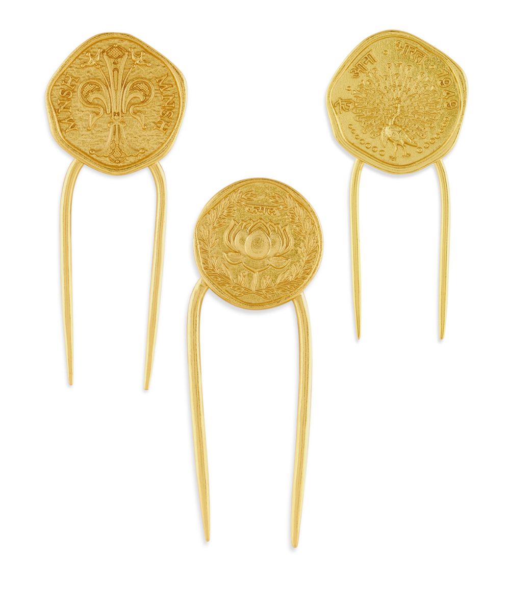 Coin Hair Pin Set