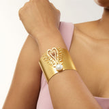 Amour Heart Statement Cuff