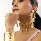 Amour Heart Pearl Earrings
