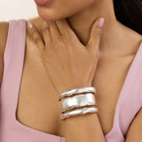 Silver Triple Cuff