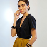 Midnight Stud Glass Bangles 1 Pair