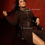 Sonakshi Sinha Wearing Mnsh Fluid Choker & Duo Drop Lariat