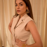 Kiara Gold Statement Hoops