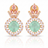 Pixie Mint Green and Pink Zircon Choker