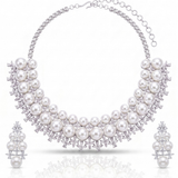 Pearl Blossom Choker Set