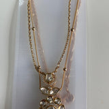 Aura Floral layered necklace set