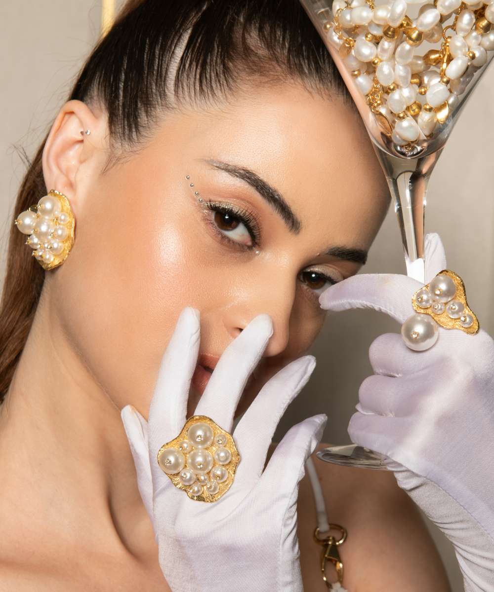 Pearl Diamond Earring
