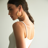 Large Texured Hoops