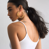 Large Texured Hoops