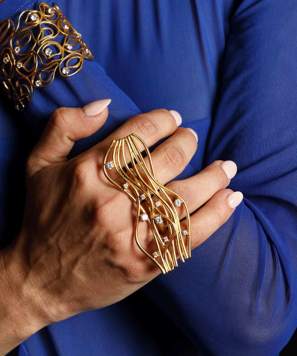 Flow Two Finger ring
