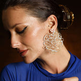Flow Diamond Statement Earrings