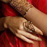 Flow Wave Cocktail Ring
