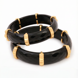 Midnight Stud Glass Bangles