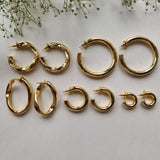 Baby Gold Oro Hoops