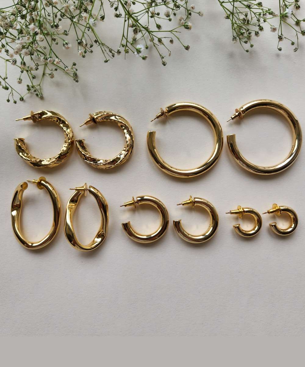 Baby Gold Oro Hoops